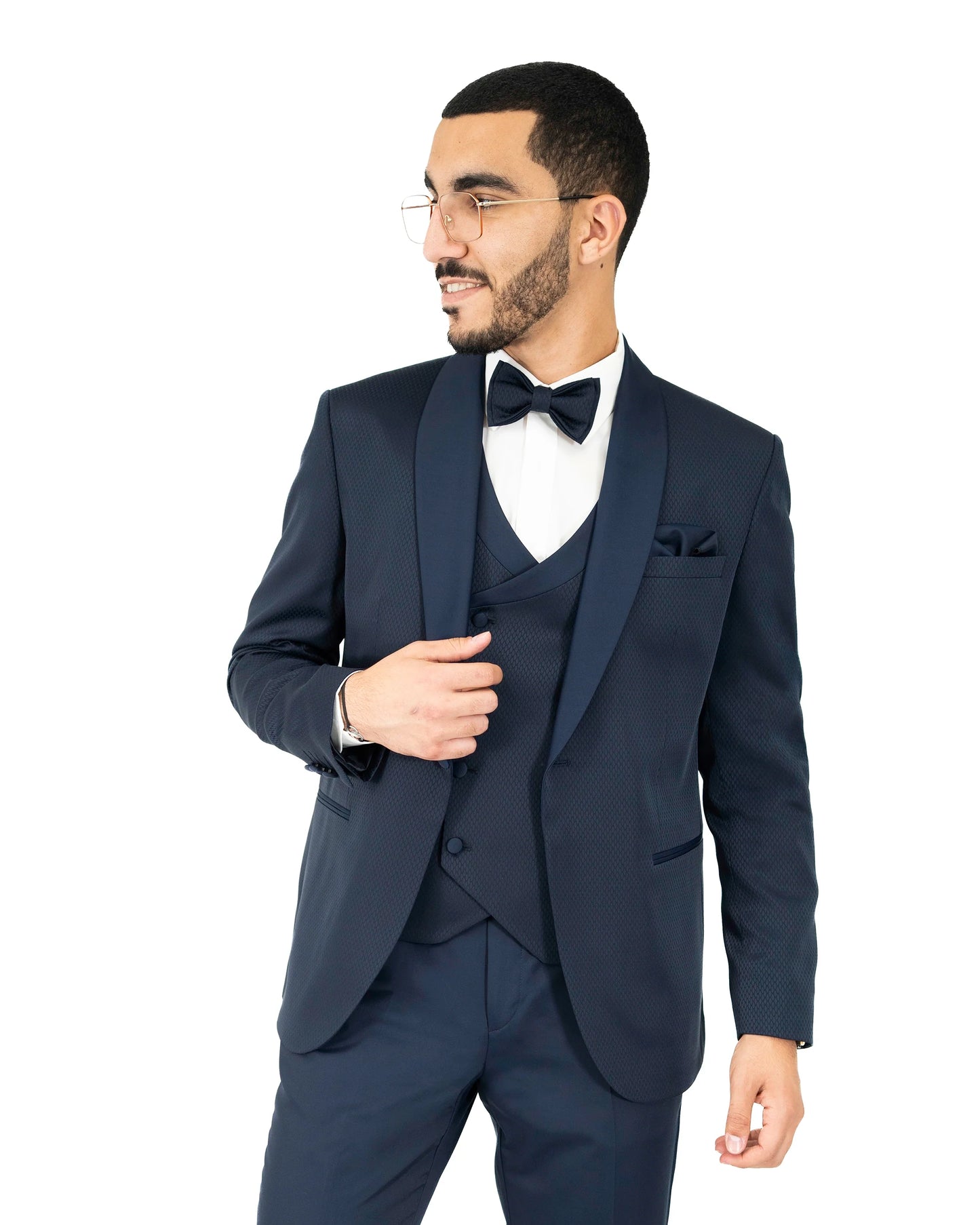Arthur| Birdseye 3-Piece Tailored-Fit Tuxedo
