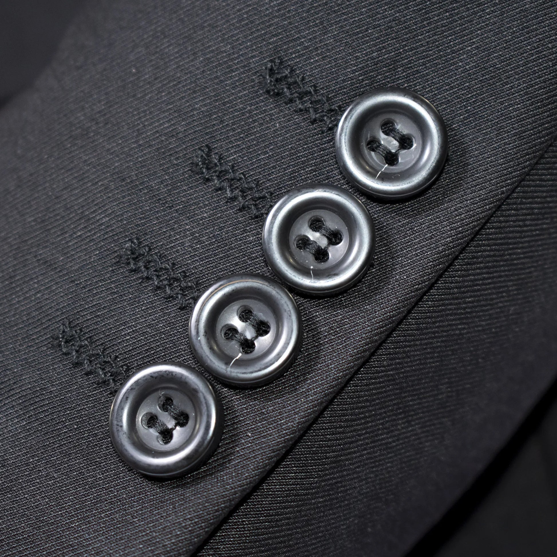 Luther Black 2-Piece Tailored-Fit Suit - Cuffs