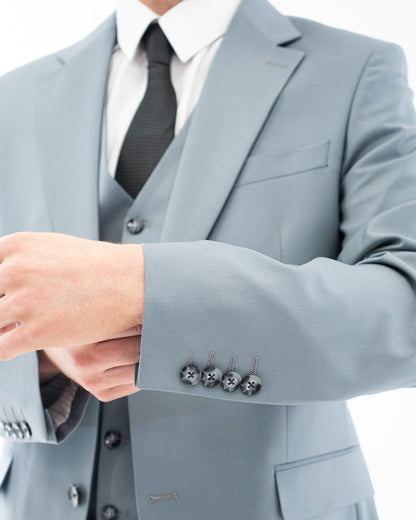 Hugo | Ash Gray 3-Piece Tailored-Fit Suit