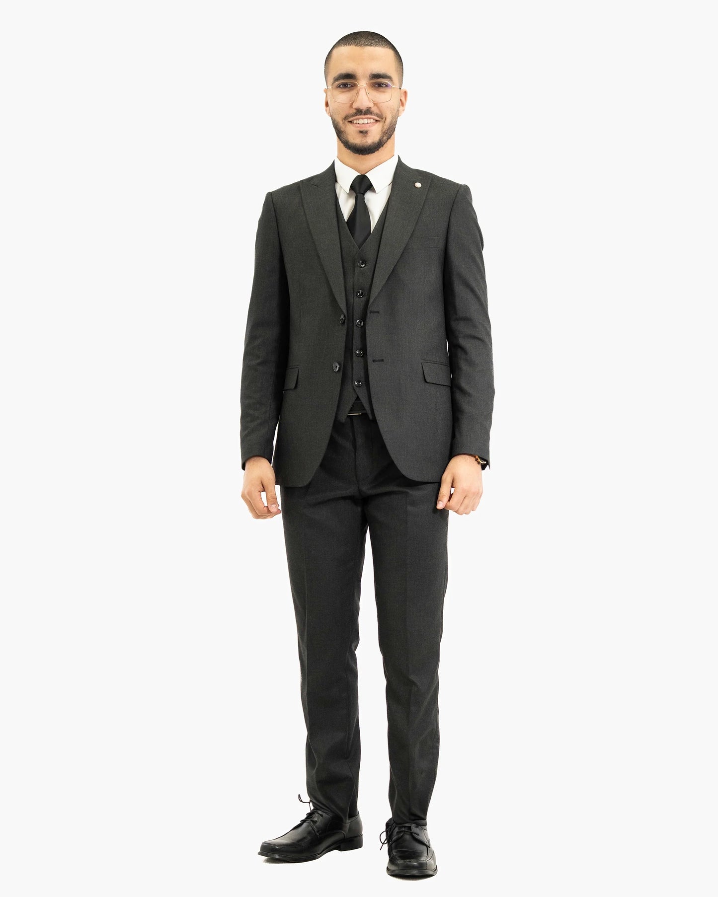 Hugo | Charcoal 3-Piece Tailored-Fit Suit