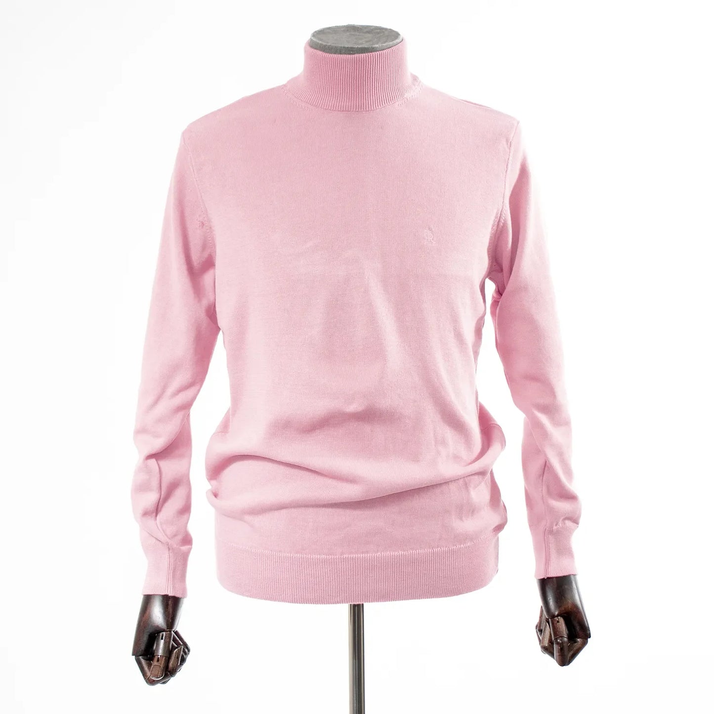 Pink Long Sleeve Mock Turtleneck