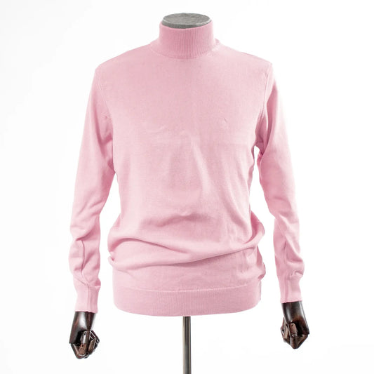 Pink Long Sleeve Mock Turtleneck
