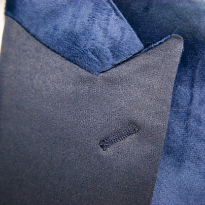 Navy Formal Velvet 3-Piece Slim-Fit Tuxedo