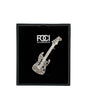 Crystal Electric Guitar Lapel Pin
