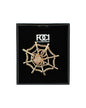 Crystal Web Spider Lapel Pin