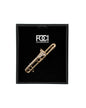 Crystal Trombone Lapel Pin