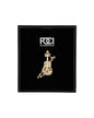 Crystal Violin Lapel Pin
