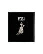 Crystal Violin Lapel Pin