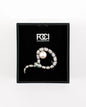 Crystal Serpent Pearl Lapel Pin