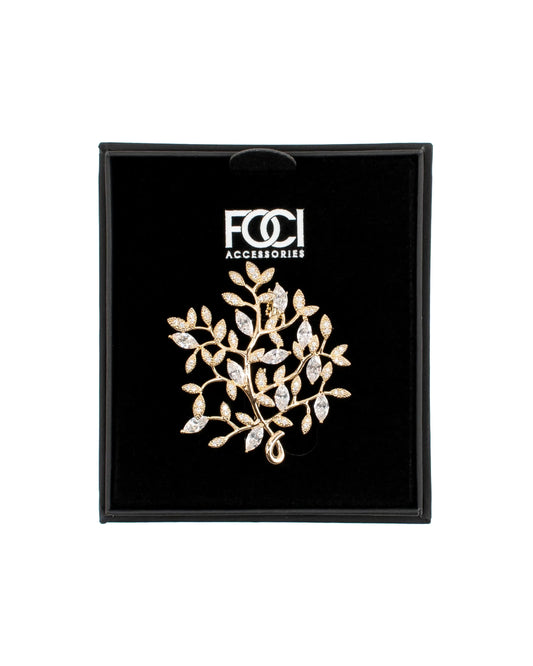 Crystal Arbor Lapel Pin