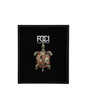 Crystal Tortoise Lapel Pin