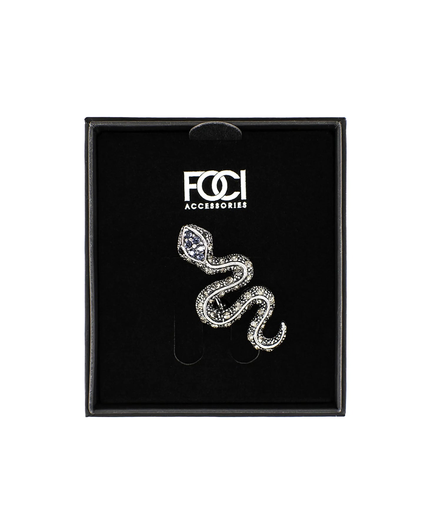 Crystal Snake Lapel Pin