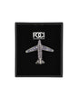 Crystal Aeroplane Lapel Pin