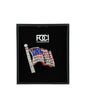 Crystal Flying US Flag Lapel Pin