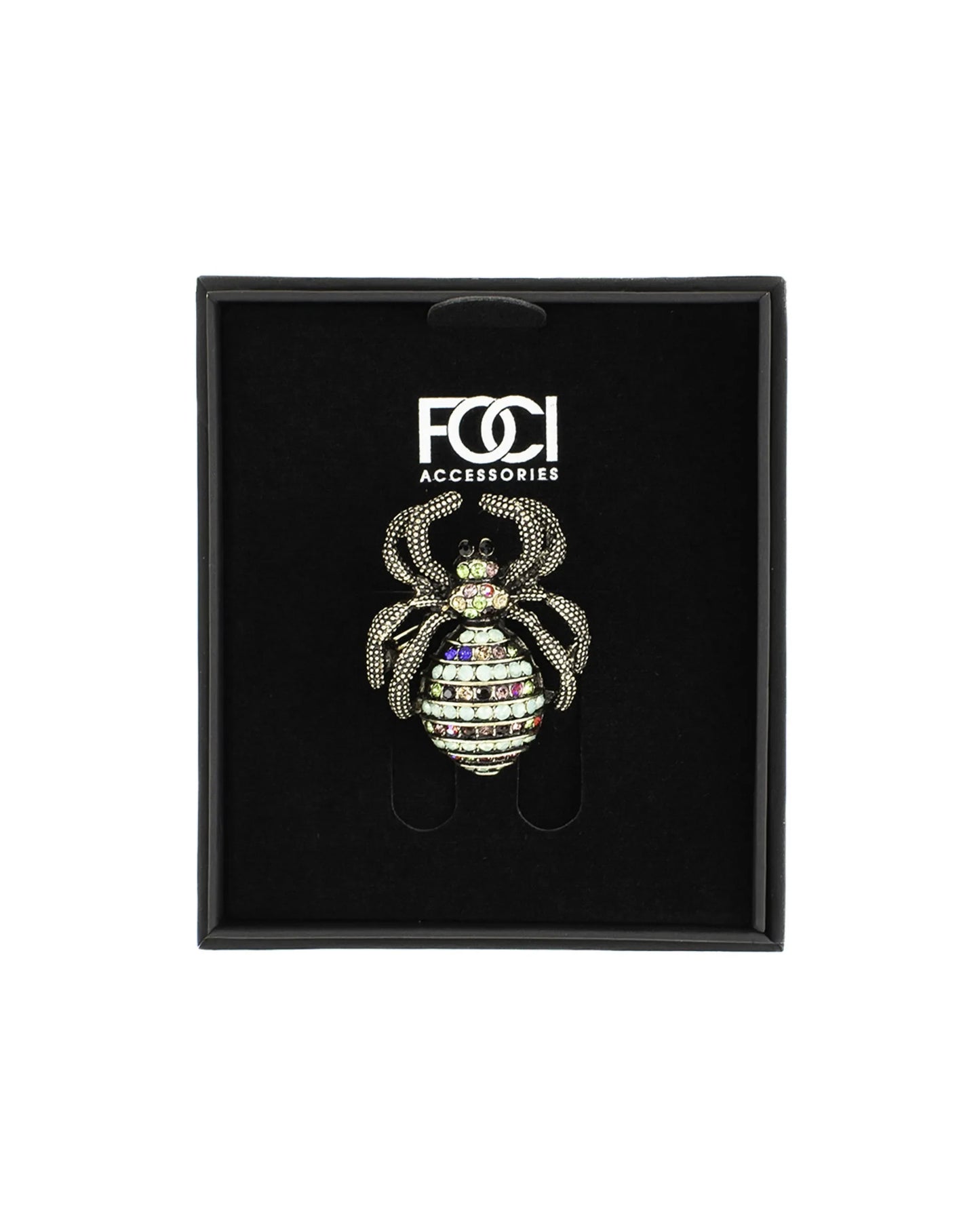 Jeweled Spider Lapel Pin