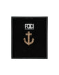 Small Crystal Anchor Lapel Pin