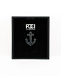 Small Crystal Anchor Lapel Pin