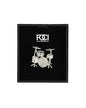 Large Crystal Drum Kit Lapel Pin