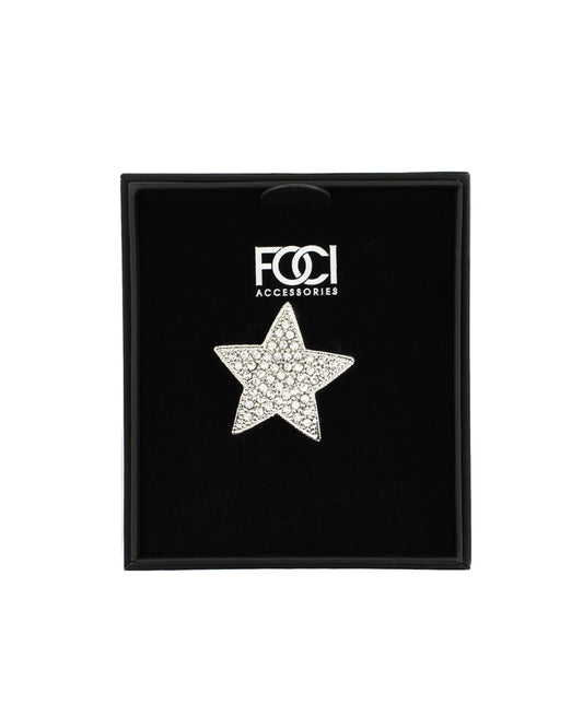 Crystal Star Lapel Pin