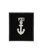 Large Crystal Anchor Lapel Pin