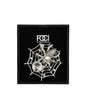 Jeweled Spide Web Lapel Pin