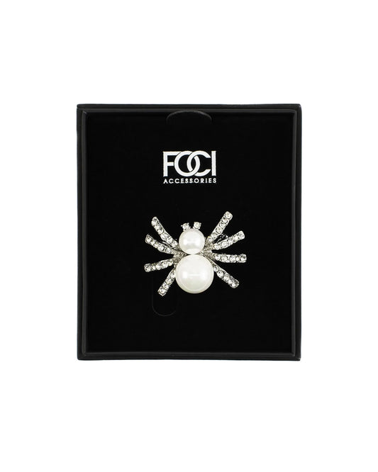 Pearl Spider Lapel Pin
