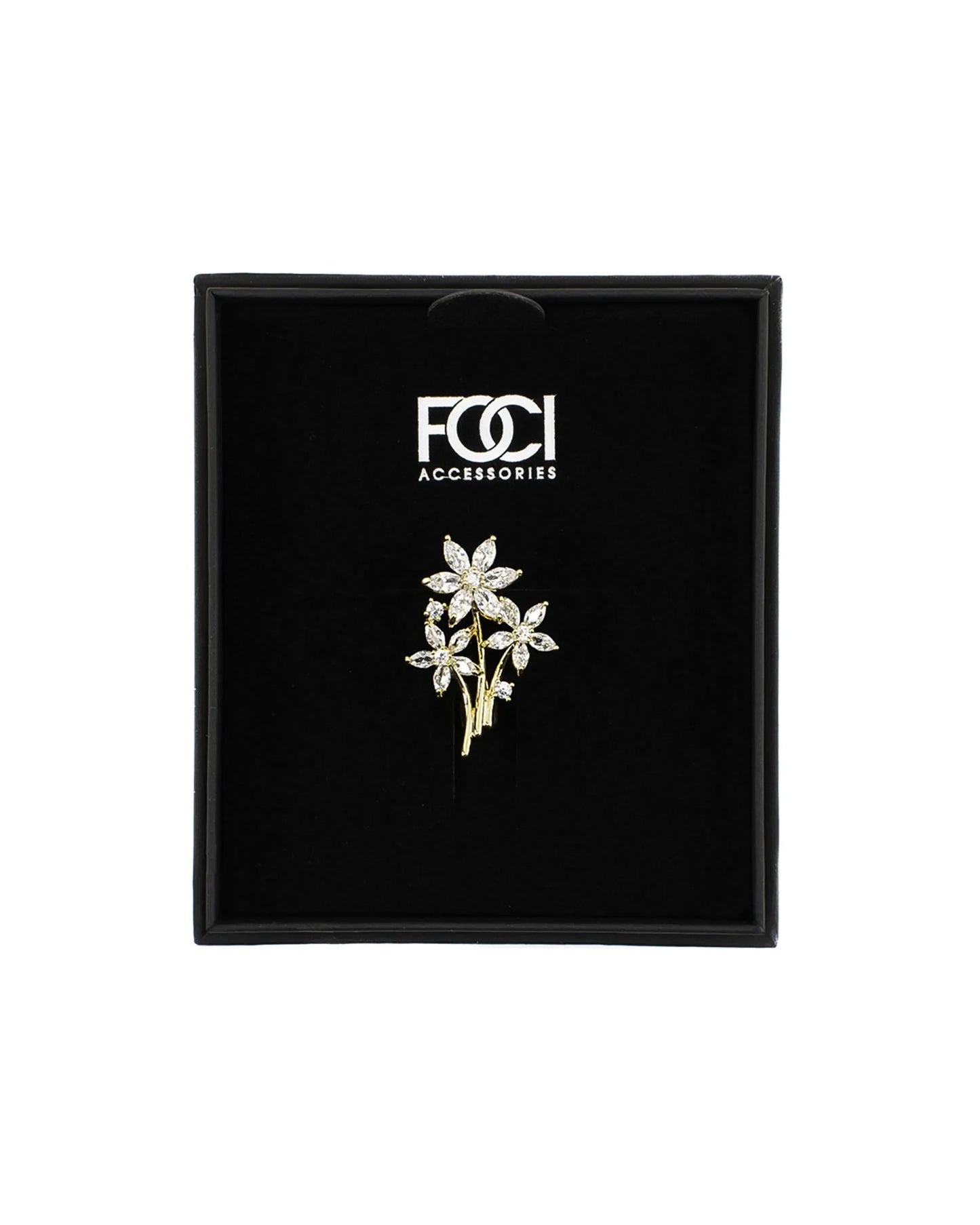 Crystal Primrose Lapel Pin
