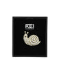 Crystal Snail Lapel Pin