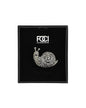 Crystal Snail Lapel Pin