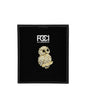 Crystal Owl Lapel Pin