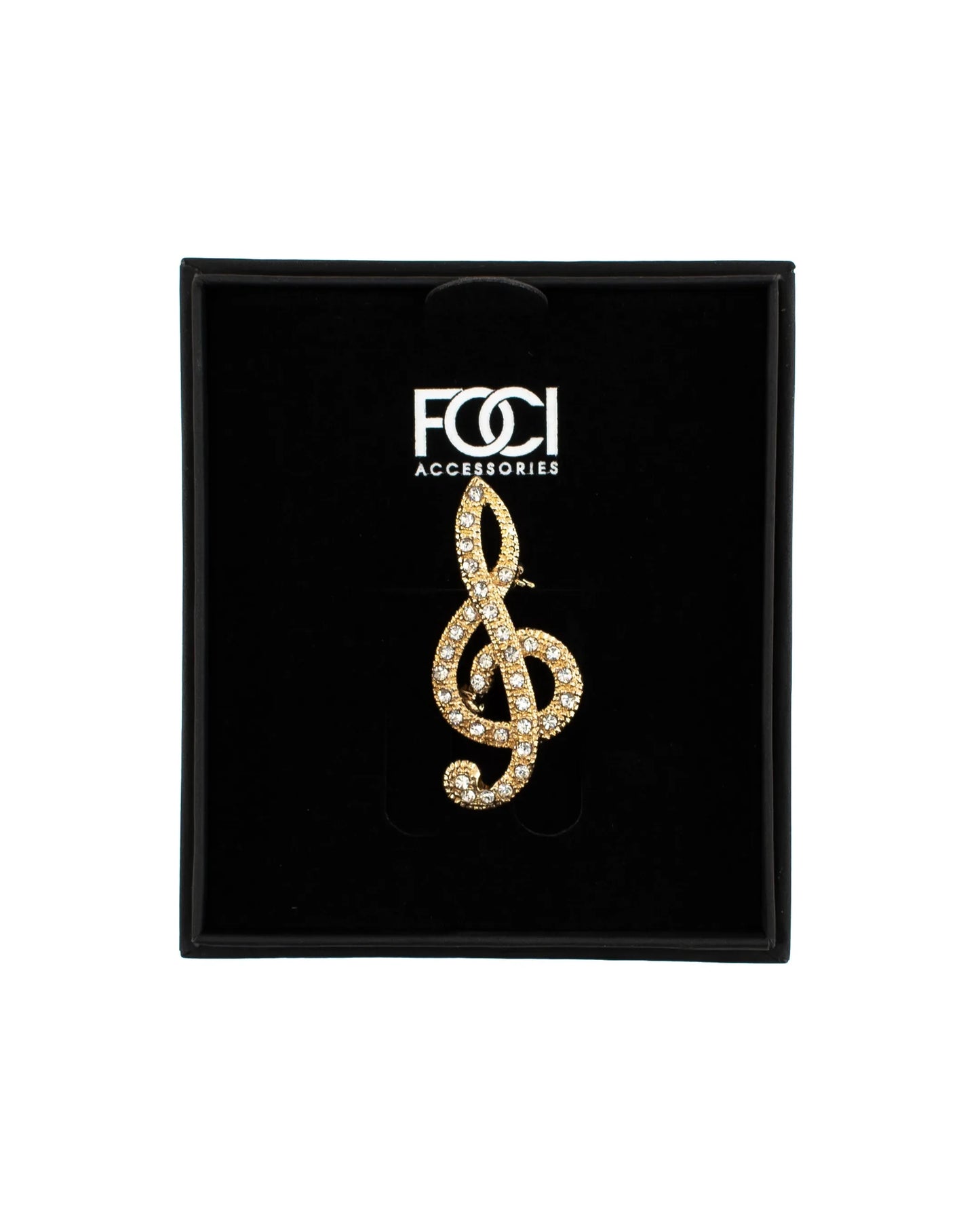 Stylized Treble Clef Lapel Pin