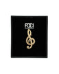 Stylized Treble Clef Lapel Pin