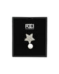 Crystal Star & Pearl Lapel Pin