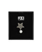 Crystal Star & Pearl Lapel Pin