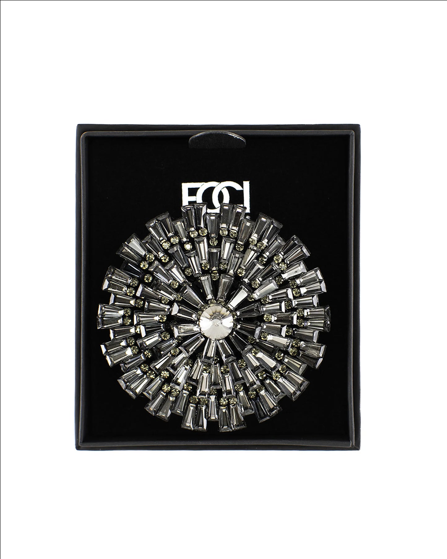 Jeweled Sunburst Lapel Pin