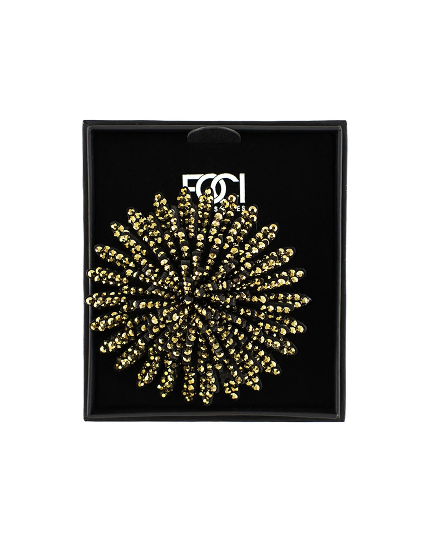 Large Crystal Starburst Lapel Pin