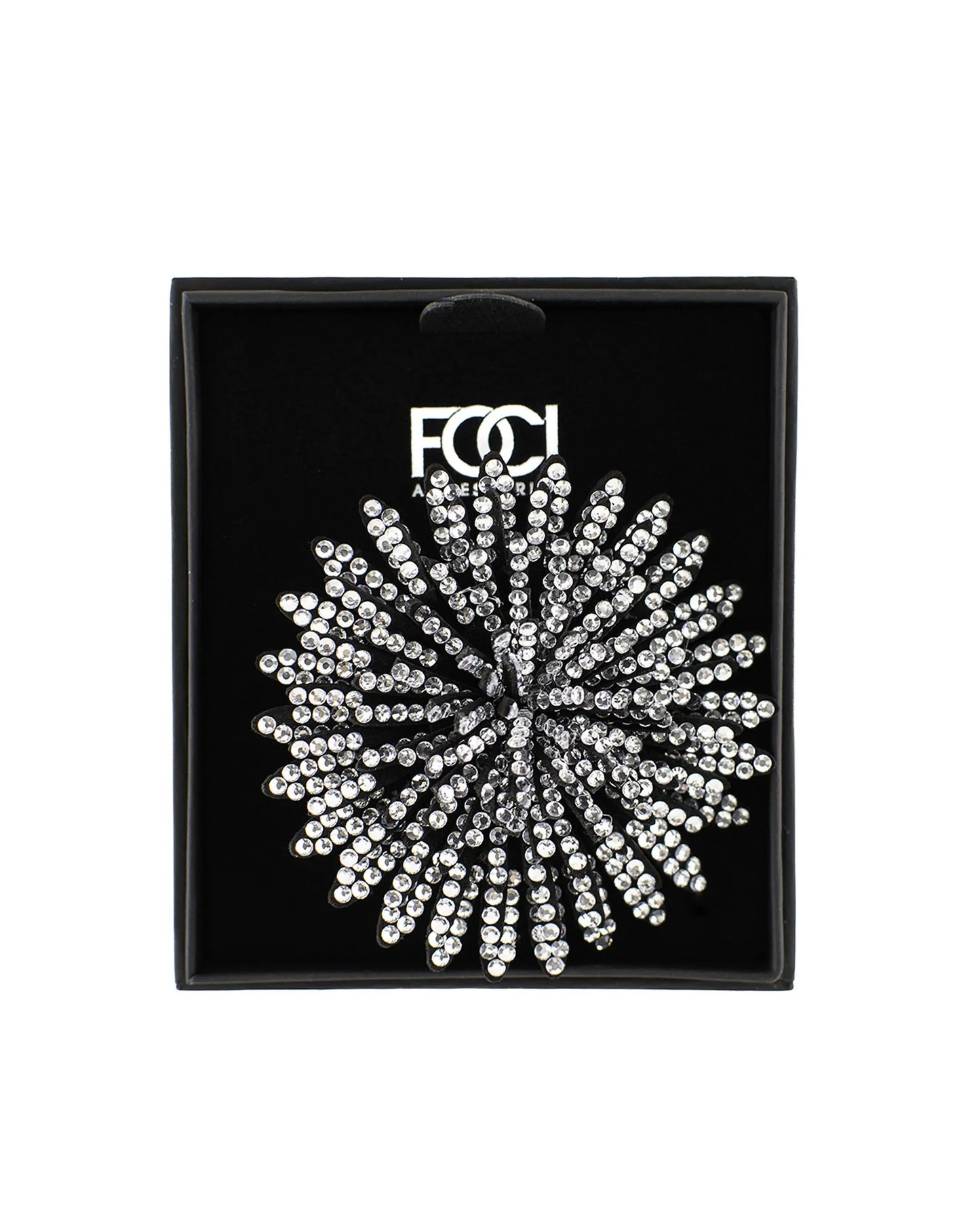 Large Crystal Starburst Lapel Pin