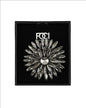 Large Jeweled Sunflower Lapel Pin