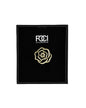 Crystal Contour Rose Lapel Pin
