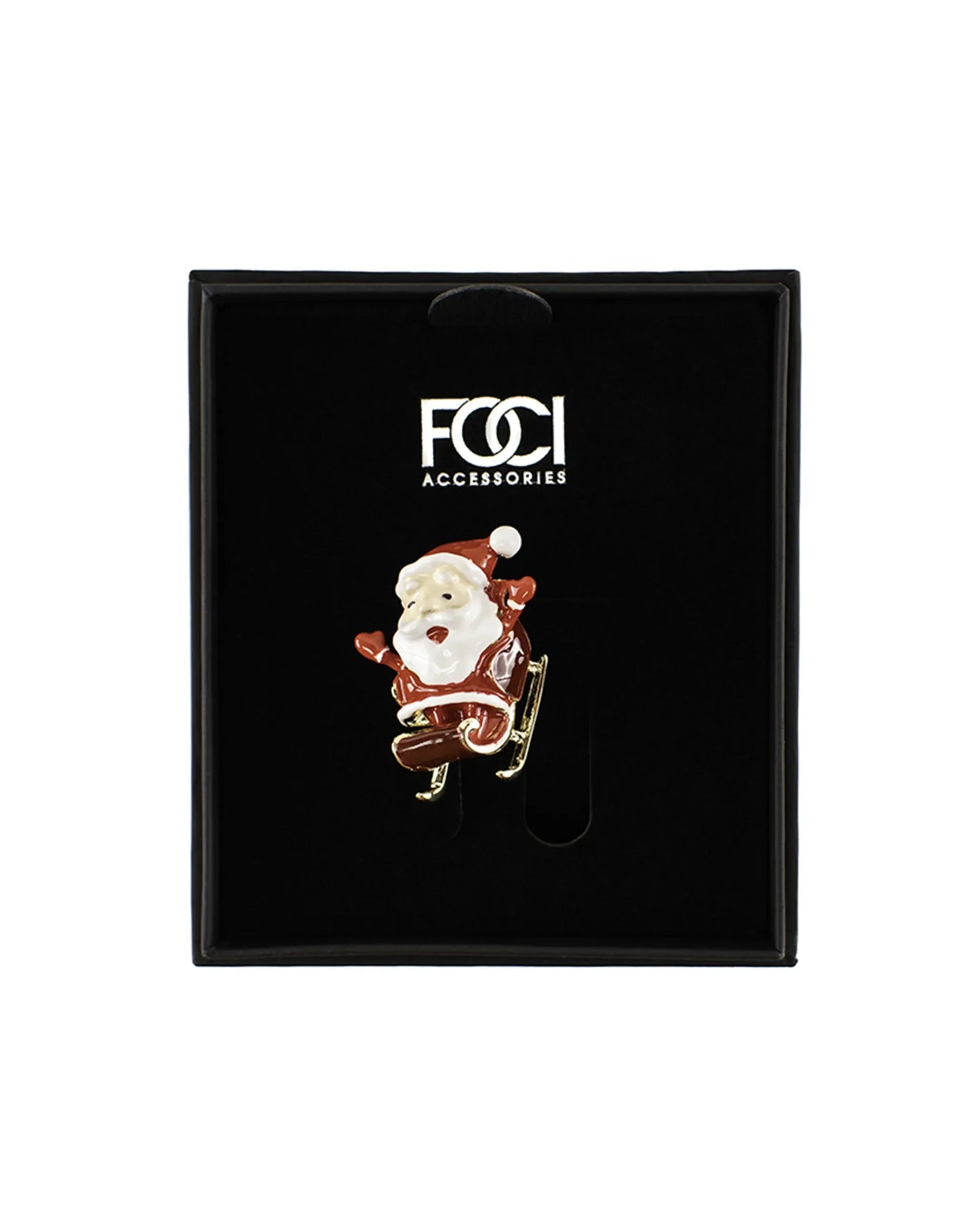 Enamel Santa Lapel Pin