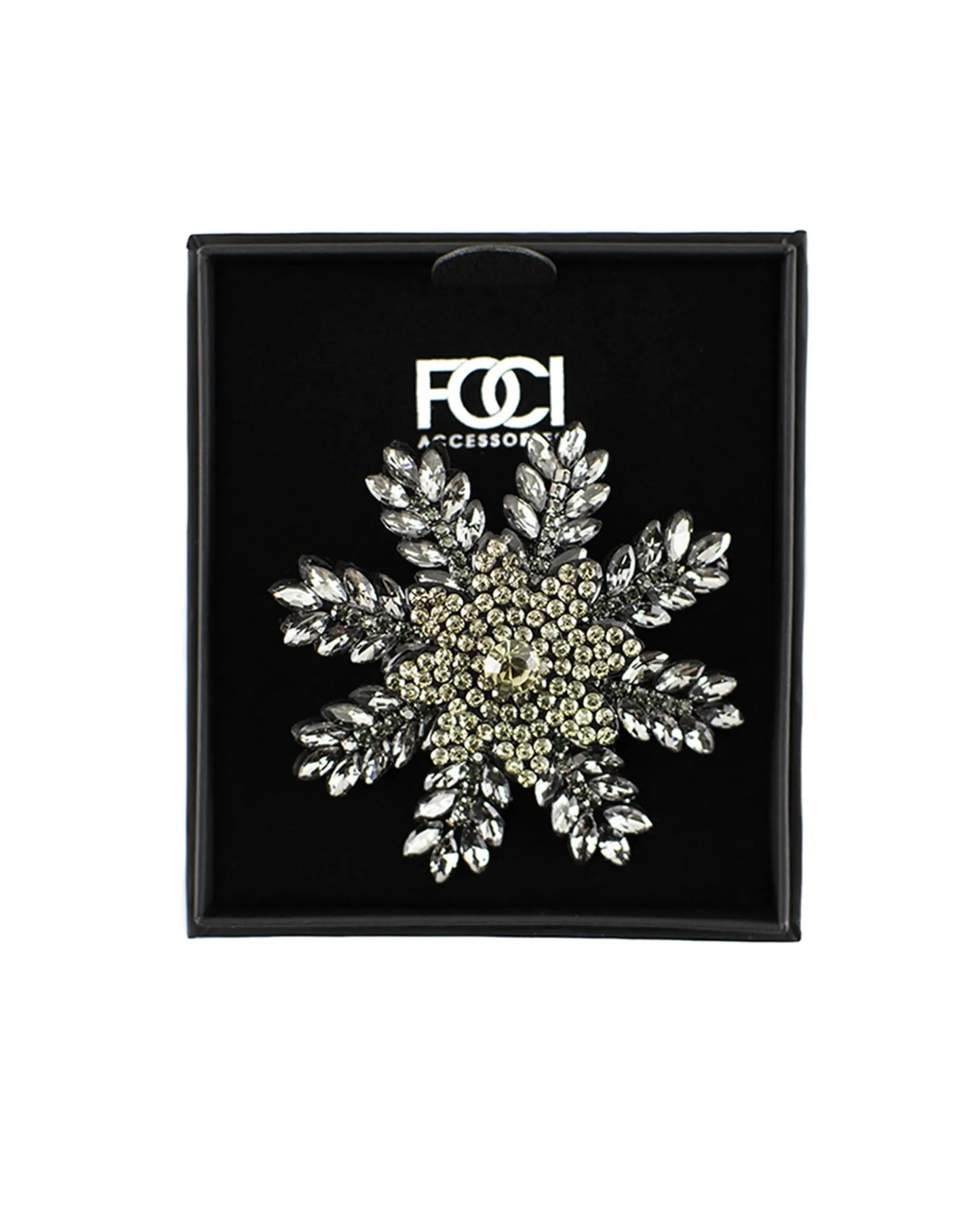 Crystal Snowflake Lapel Pin