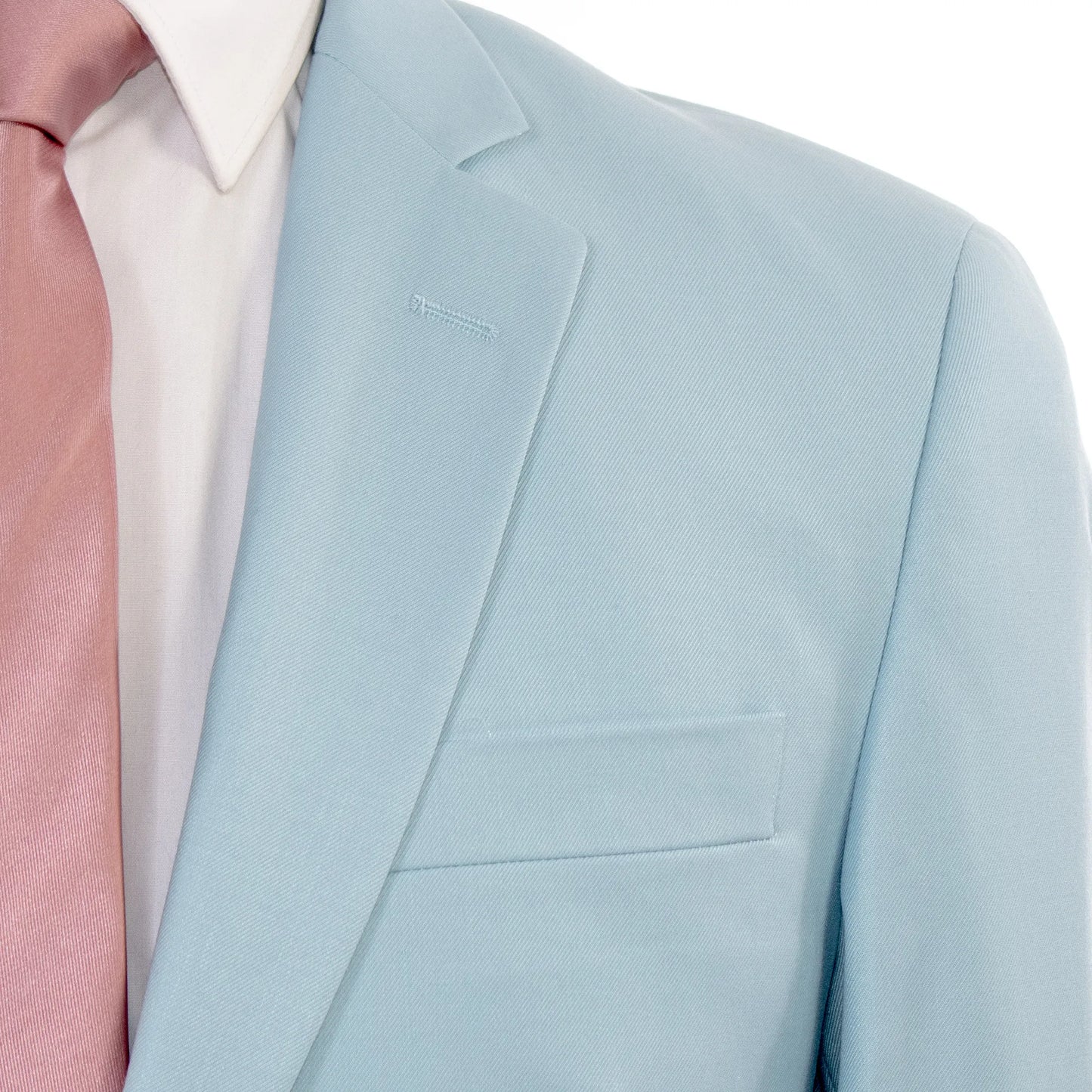 Baby Blue Premium 2-Piece European Modern-Fit Suit