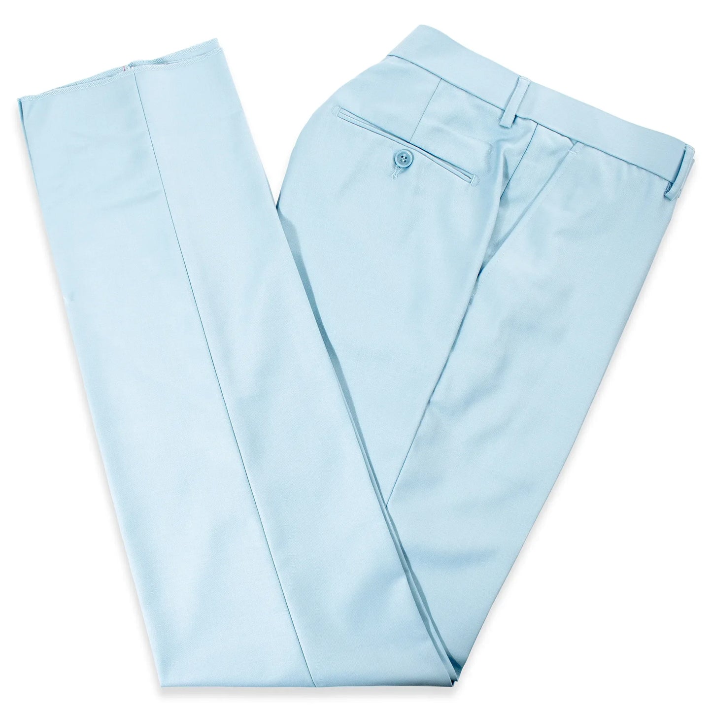 Baby Blue Premium 2-Piece European Modern-Fit Suit
