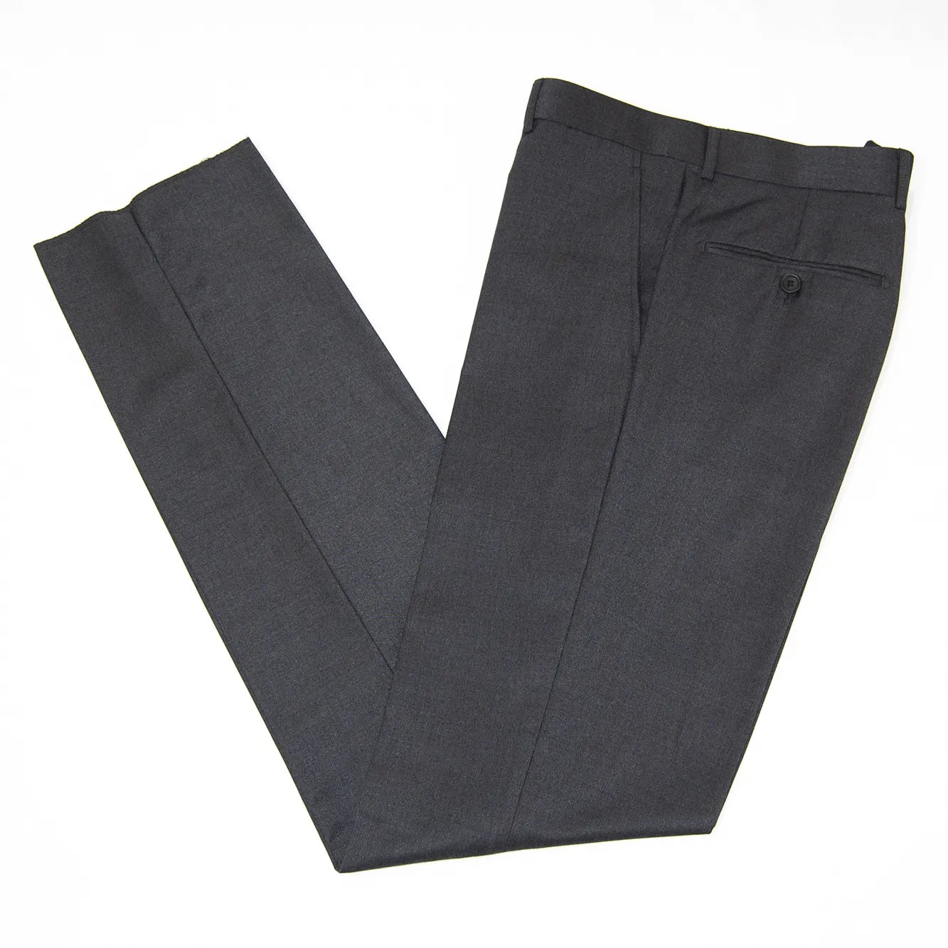 Solid Charcoal Premium 2-Piece European Modern-Fit Suit