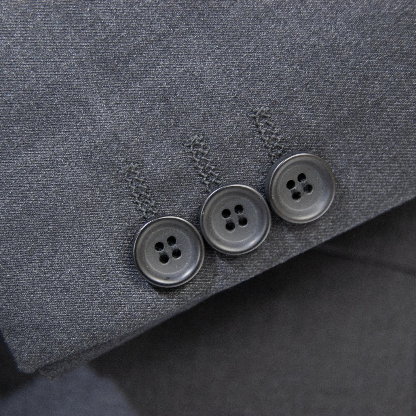Solid Charcoal Premium 2-Piece European Big & Tall Suit