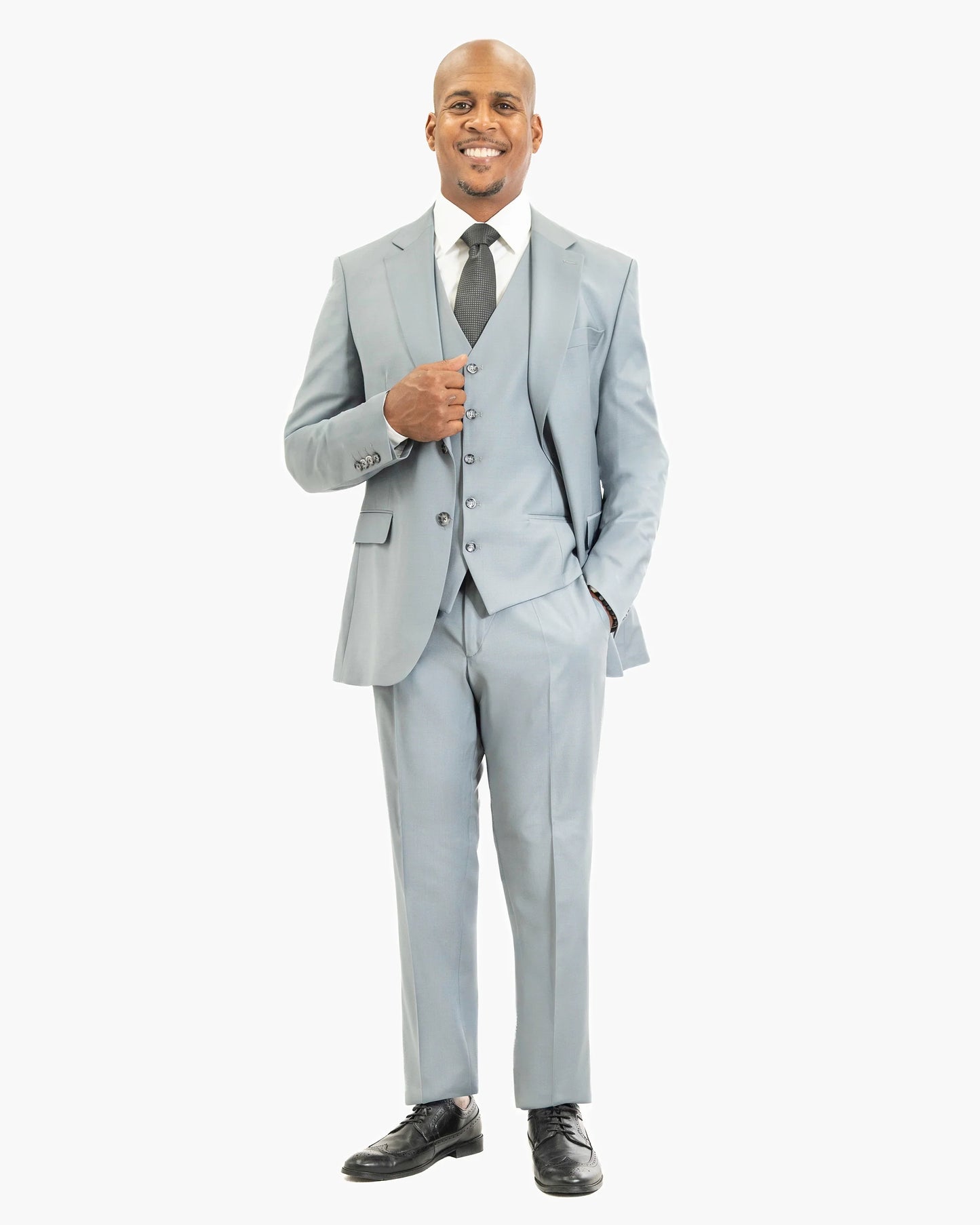 Gabriel | 3-Piece Tailored-Fit Wool Suit