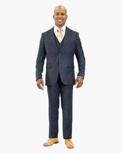 Gabriel | 3-Piece Tailored-Fit Wool Suit