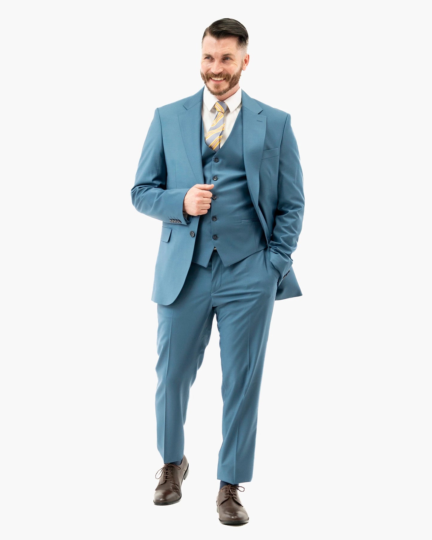 Gabriel | 3-Piece Tailored-Fit Wool Suit