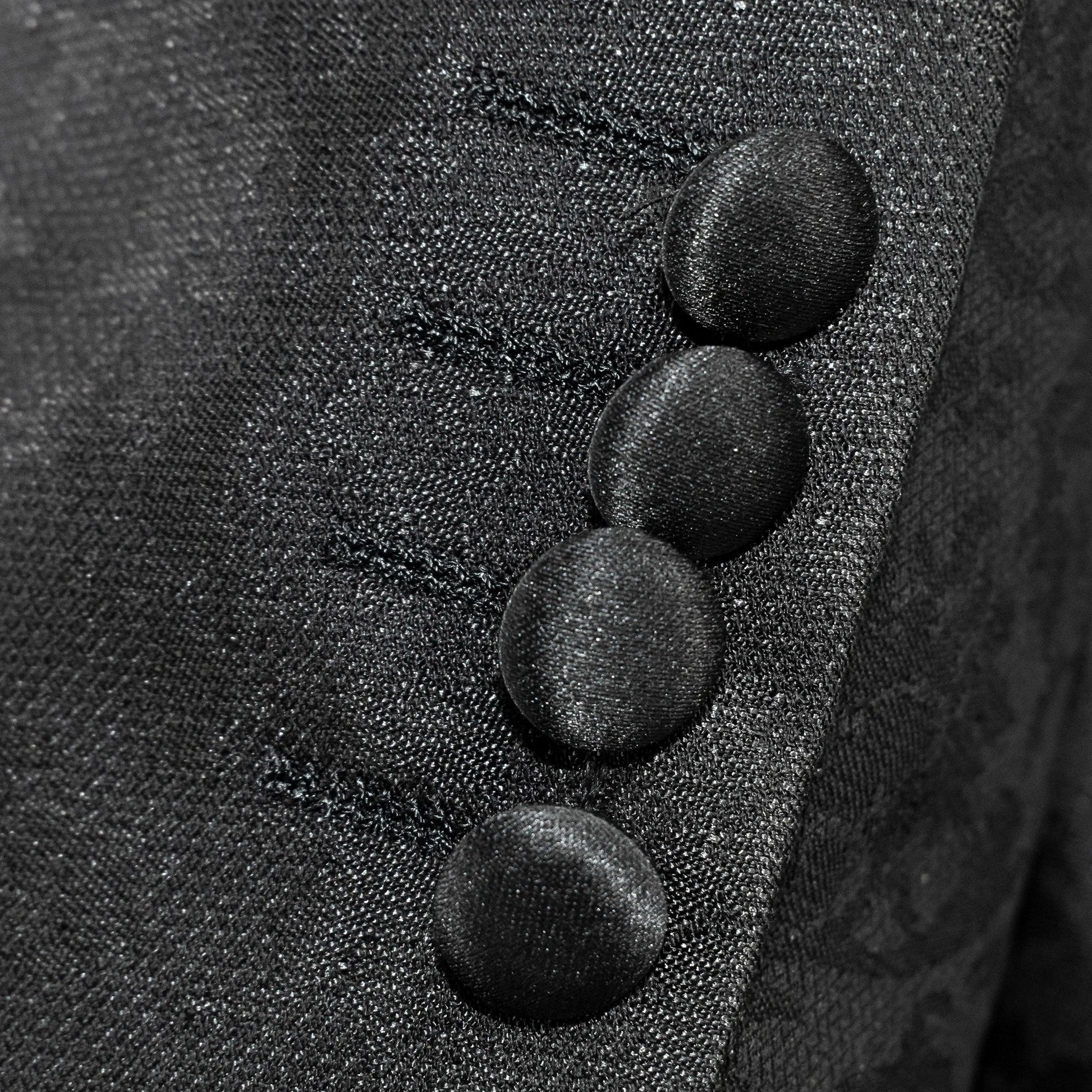 Men's Black Floral 2-Piece Tuxedo With Peak And Shawl Lapel