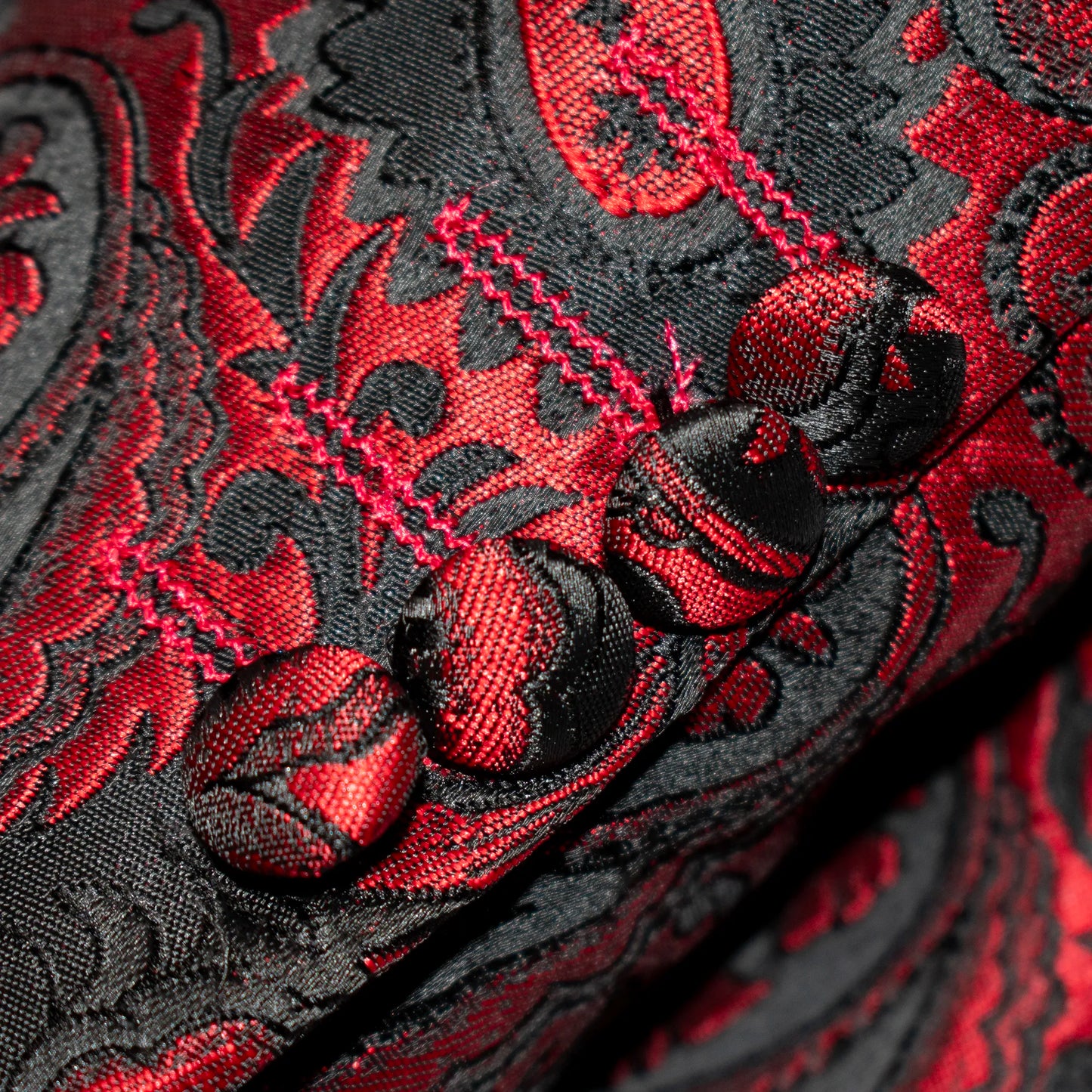 Red Paisley 3-Piece Tailored-Fit Tuxedo